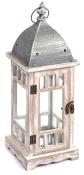 NOVOOO Seasons Xmas Holzlaterne 44 cm weiß/grau