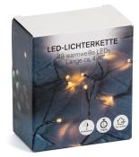 NOVOOO Seasons Xmas LED-Lichterkette mit 48 warmweißen Lämpchen 4 m