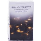 LED-Lichterkette mit 10 LEDs 120 cm warmweiß