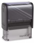 schwarzer Stempel mit transparentem oberen Teil. Beschriftung 'Imprint 12' an der Seite. Kompakte, rechteckige Form.