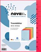 Packung mit Trennblättern in verschiedenen Farben. Format DIN A4, 100 Stück.