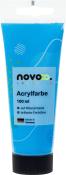 Acrylfarbe in blau, 100 ml Tube. Auf Wasserbasis, brillante Farbtöne.
