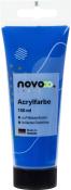 Blaues Acrylfarbe in einer Tube. 100 ml, wasserbasiert, brillante Farbtöne.