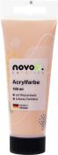 Acrylfarbe in einem 100 ml Tube. Farbe ist hellbeige. Wasserbasis, brillante Farbtöne. Verpackung mit bunten Mustern.