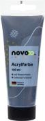 Graue Acrylfarbe in einer 100 ml Tube. Wasserbasis, brillante Farbtöne.