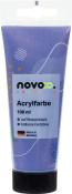 Röhre mit lila Acrylfarbe. 100 ml, wasserbasiert, brillante Farbtöne.