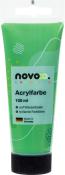 Grüne Acrylfarbe in einer Tube. 100 ml, wasserbasiert, brillante Farbtöne.