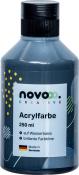 Graue Acrylfarbe in einer 250 ml Flasche. Auf Wasserbasis, für brillante Farbtöne.