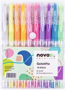 NOVOOO Creative Gelstifte Pastell 0,8 mm 10 Stück mehrere Farben