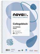 NOVOOO Professional Collegeblock A4 80 Blatt liniert