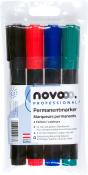NOVOOO Professional Permanentmarker 3 mm 4 Stück mehrere Farben