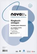 NOVOOO Professional Ringbucheinlagen A4 liniert 140 Bl. 2 Mittelstriche
