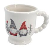 NOVOOO Seasons Tasse mit Wichtel und Kugelhenkel weiß
