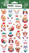 NOVOOO Seasons Xmas Pop-up Sticker Hunde bunt