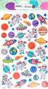 NOVOOO Creative Lasersticker Weltraum 41 Stück