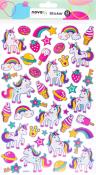 NOVOOO Creative Lasersticker Einhorn 43 Stück