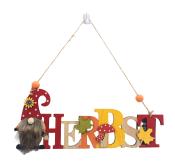 NOVOOO Hängedeko Herbst mit Wichtel 31 x 13 cm bunt