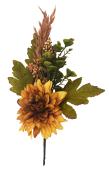 NOVOOO Kunstblumenzweig mit Dahlie 40 x 26 cm bunt