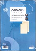 NOVOOO Basic Versandtaschen C4 mit Haftstreifen 10 Stück braun