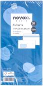 NOVOOO Basic Kuverts C6/5 mit Fenster 50 Stück weiß