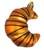 NOVOOO Seasons Christbaumdeko Croissant braun