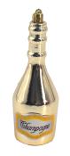 NOVOOO Seasons Christbaumdeko Champagner Flasche gold