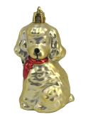 NOVOOO Seasons Christbaumdeko Hund gold