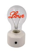 NOVOOO Seasons LED-Standdeko Glühbirne Love