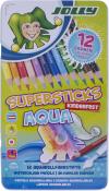 JOLLY Buntstift Supersticks Aqua im Metalletui 12 Stück