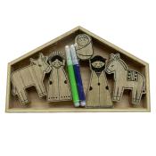 Krippenset Do-it-yourself ca. 20,5 x 12,8 x 8 cm
