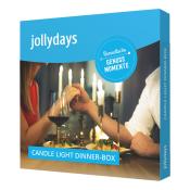 JOLLYDAYS Candle Light Dinner Erlebnis-Geschenkbox für ein zauberhaftes Romantikdinner in einem stilvollen Restaurant