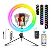 FELIXX Premium Influencer RGB Ring Light Pro bunt