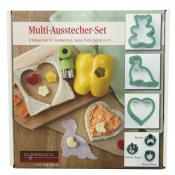 Ausstecher-Set für Sandwiches, Jause oder Kekse 6-teilig