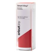 Verpackung für Smart Vinyl von Cricut Joy. Rote Vinylrolle, Maße 13.9 cm x 121.9 cm. Permanent, geeignet für Bastelprojekte.