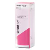 Rolle mit permanentem Smart Vinyl in Pink. Verpackung zeigt Maße und Anwendungshinweise.