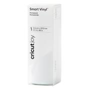 Verpackung für Smart Vinyl von Cricut Joy. Weiß mit schwarzen Schriftzügen, Maße angegeben.