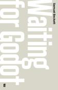 Buchcover von Waiting for Godot von Samuel Beckett. Der Hintergrund ist hell und der Titel ist in großen, klaren Buchstaben.