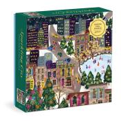 Galison: Joy Laforme Sparkling City 1000 Piece Foil Puzzle In a Square Box - Brettspiel