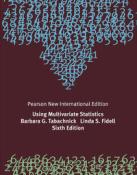 Buchcover mit dem Titel 'Using Multivariate Statistics'. Hintergrund in dunklem Farbton, Zahlen in verschiedenen Farben.