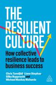 Buchcover mit blauem Hintergrund. Titel: 'The Resilient Culture', Untertitel über kollektive Resilienz und Geschäftserfolg.