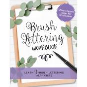 Brush Lettering workbook A4