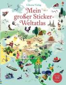 Sam Baer: Mein großer Sticker-Weltatlas - Taschenbuch
