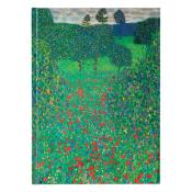 FLAME TREE Gustav Klimt Poppy Fields Journal bunt