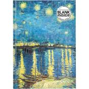 FLAME TREE Notizbuch Van Gogh Starry Night over the Rhône bunt