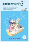 Katrin Junghänel: Sprachfreunde - Sprechen - Schreiben - Spielen - Ausgabe Nord (Berlin, Brandenburg, Mecklenburg-Vorpommern) - Neubearbeitung 2015 - 3. Schuljahr - geheftet