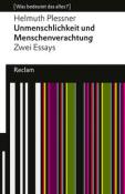 Helmuth Plessner: Unmenschlichkeit und Menschenverachtung. Zwei Essays - Taschenbuch