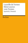 Lazarillo de Tormes / Klein Lazarus vom Tormes. Spanisch/Deutsch - Taschenbuch