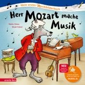 Marko Simsa: Herr Mozart macht Musik (Mein erstes Musikbilderbuch mit CD und zum Streamen) - gebunden