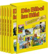 Comic-Reihe Die Bibel im Bild. 50 Jahre-Jubiläumsausgabe. Kinderbuch-Klassiker ab 8 Jahren mit Geschichten aus dem Alten und Neuen Testament als Comics. 5 Sammelbände im Schuber - gebunden