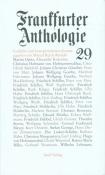 Buchcover der Frankfurter Anthologie 29. Titel in großen, schwarzen Buchstaben auf weißem Hintergrund.
